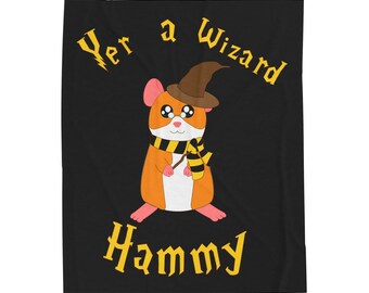 Wizard Hamster Velveteen Blanket | Bookish Magic Fandom