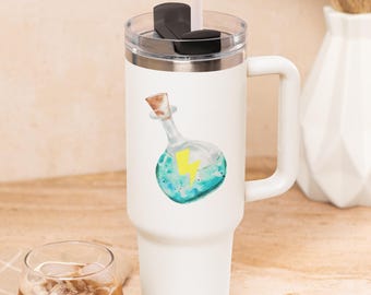 Magical Blue Potion-reismok 40oz: geïsoleerde roestvrijstalen beker