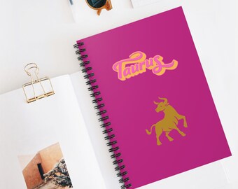 Stier sterrenbeeld spiraal notitieboek: astrologie sterrenbeeld dagboek