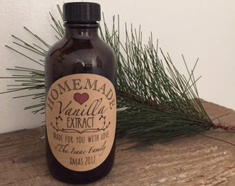 Love gets Sweeter by the Day. Custom Vanilla Extract Labels. Vanilla Extract Wedding Favors.