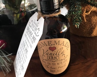 Vanilla Extract with Rum Tag: Printable Instruction Sheet (Digital Download)