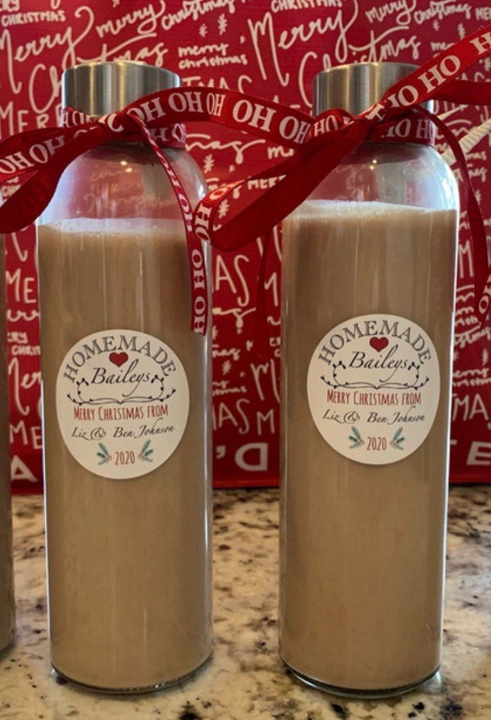 Baileys Irish Cream Labels holiday Personalized Homemade Etsy