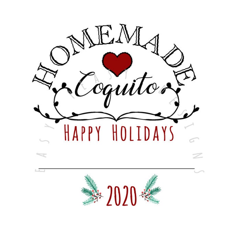 Printable Coquito Labels Printable Word Searches