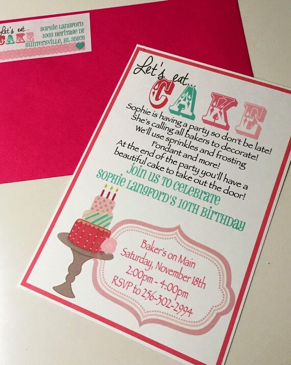 Cake Boss Invitations 10