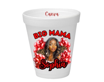 Shot Glass Template Cheetah | Cheetah Print Editable Birthday Party Favors | Sticker Designs For Styrofoam Cups | Canva Template