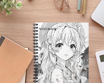 Spiralblock mit Achat | Niedliches japanisches Journal