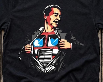 Optimus Voice Actor Memorial Tribute T-Shirt | Peter Cullen Memorial Retro Tribute T-Shirt