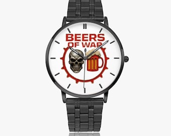 Beers of War Armbanduhr - Edelstahl-Quarzuhr