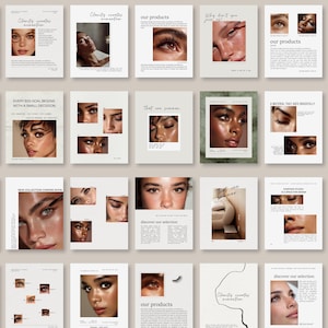 Lash Tech Canva-sjablonen – 20 bewerkbare posts op sociale media – Instagram-bundel wimperextensie voor wimperartiesten
