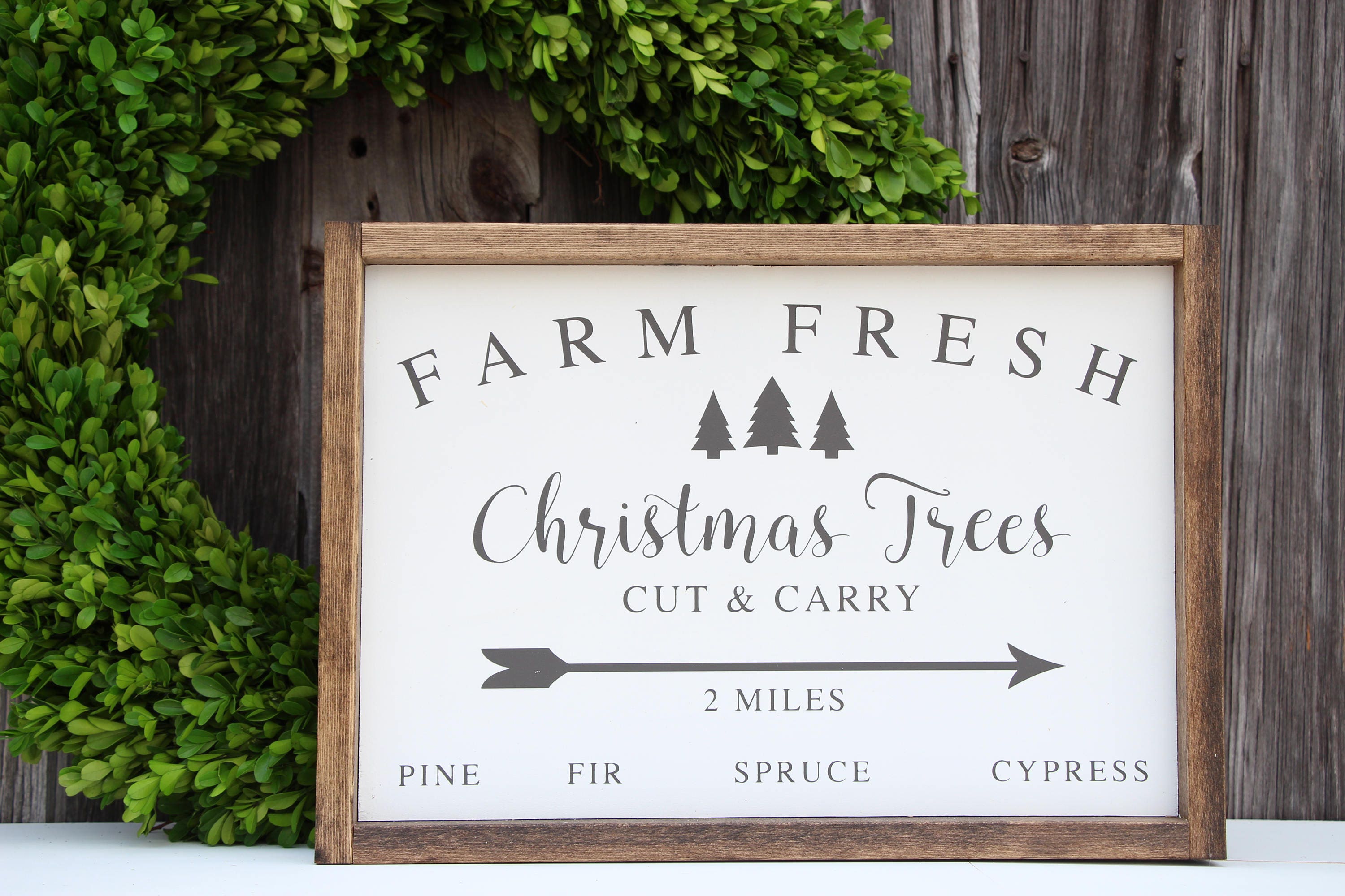 Christmas Tree Farm Wood Sign Tree Farm Sign Christmas wood