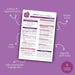 Printable Study Notes & Reviewer Template (purple) | Editable Google ...