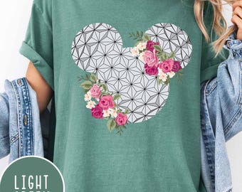 Mickey Epcot Head Shirt Disney Mickey Epcot Shirt Disney Mickey Shirt Disney Family Shirt Comfort Colors Disney Shirt