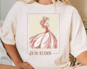Princess Belle Shirt Disney Dear Reader Shirt Disney Bookish Shirt Beauty And The Beast Tee Princess Shirt Princess Book Lover Tee
