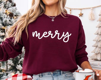 Sudadera navideña para mujer, sudadera navideña festiva a juego para niños, sudadera para bebés.