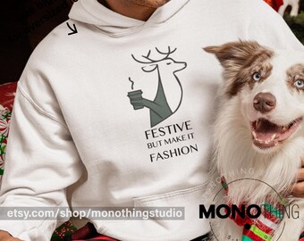Kersthoodie voor dames en heren • Uniseks vakantiehoodie • Gezellig wintersweater