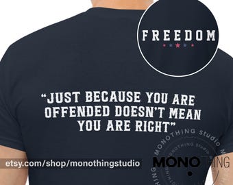 Freiheit Zitat T-Shirt: Konservatives Politisches T-Shirt, Vaterländisches Design