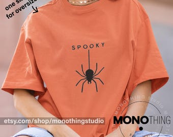 Spooky Spider Graphic T-Shirt – Creepy Halloween Tee