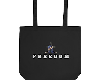 Patriotic Tribute Tote Bag: American Flag Illustration - Conservative Style