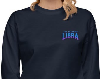 Geborduurd sweatshirt Weegschaal | Trui met sterrenbeeld astrologie