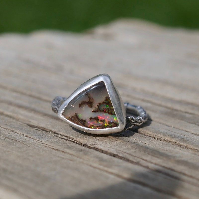 Petrified Wood Ring - Etsy