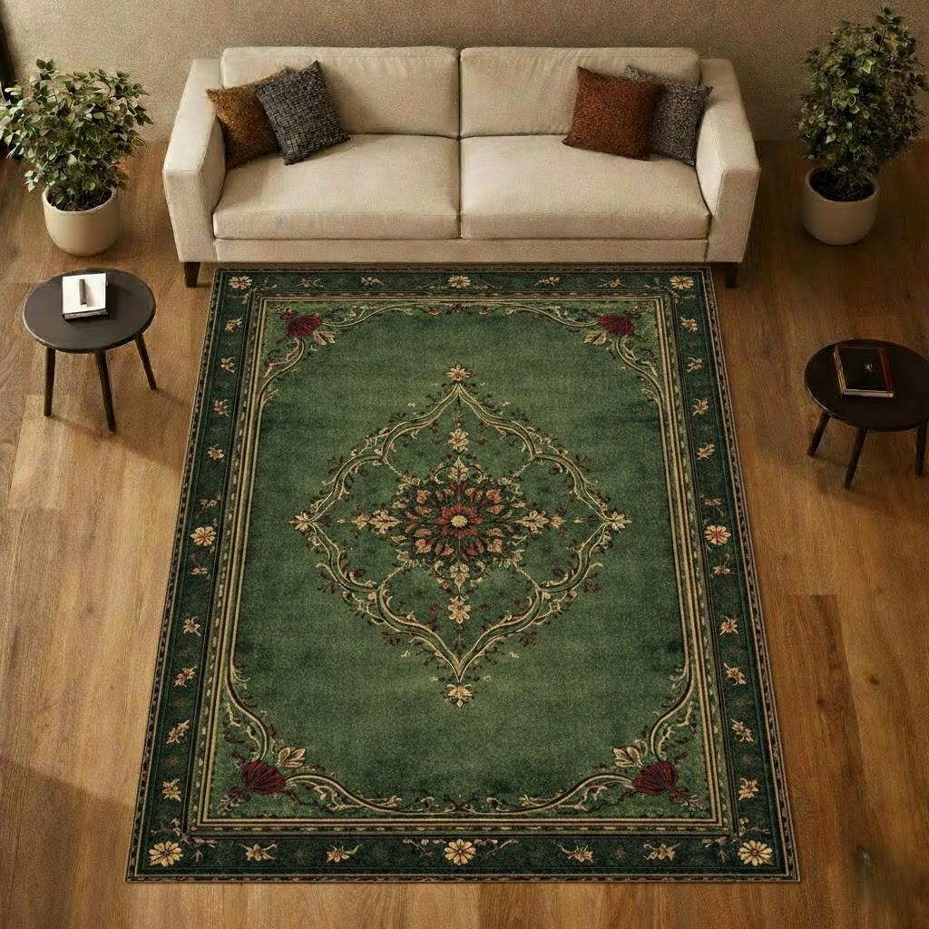 Emerald Classical Medallion Vintage Oriental Area Rug - Etsy