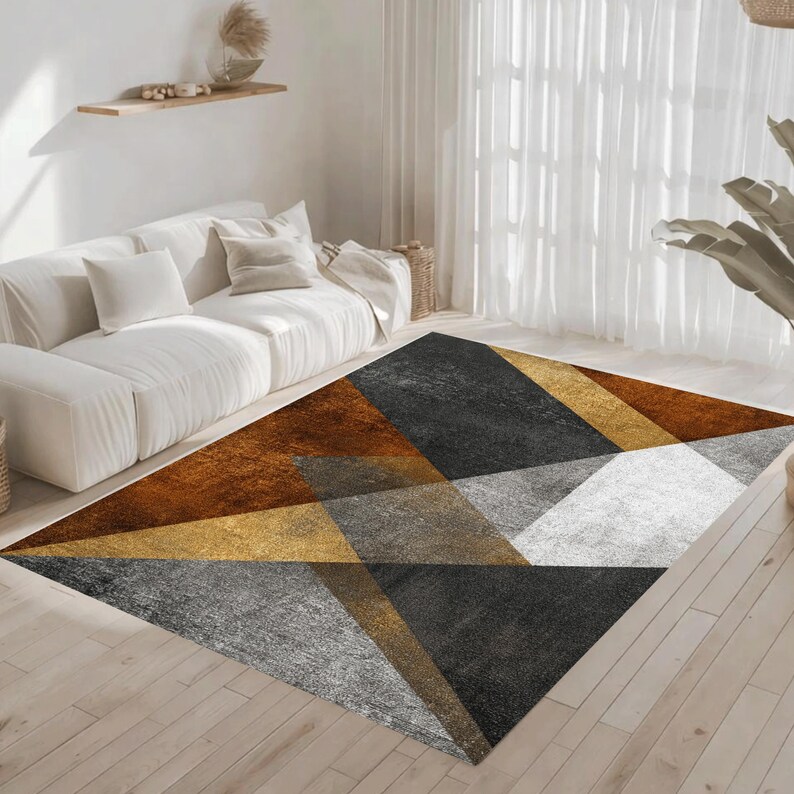 Carter Rugs Geometric Geometric Abstract Rug Modern Pattern Neutral Tone Contemporary Carpet ...