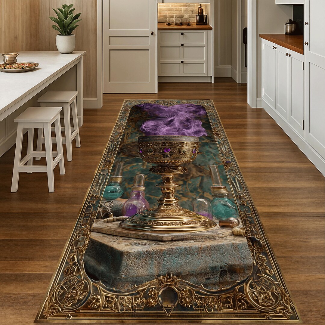 Mystic Alchemy Chalice Gothic Runner Rug - Etsy