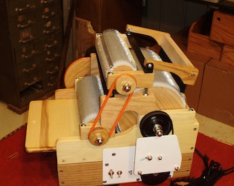 High Quality Standard Triple Drum Carder Electric with Brush
