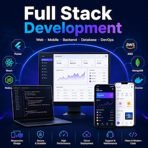 Full Stack Web & Mobile App Development | Flutter, React, Node.js Service