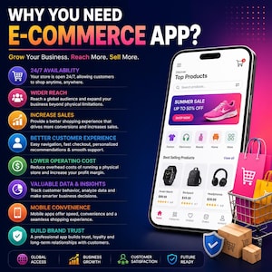 E-Commerce App Development | Flutter & React Native Developer | Android iOS Shopping App | Laravel Node.js PHP Backend