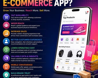 E-Kommerz App Entwicklung | Flutter & React Muttersprache | Android iOS Einkaufs-App | Laravel Node.js Php Backend