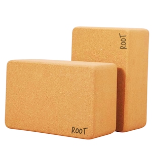 Eco-Friendly Cork Yoga Blocks – Clean Minimalist Design | Sustainable, Non-Slip Support for Yoga & Fitness | Set of 2 + Bands Option