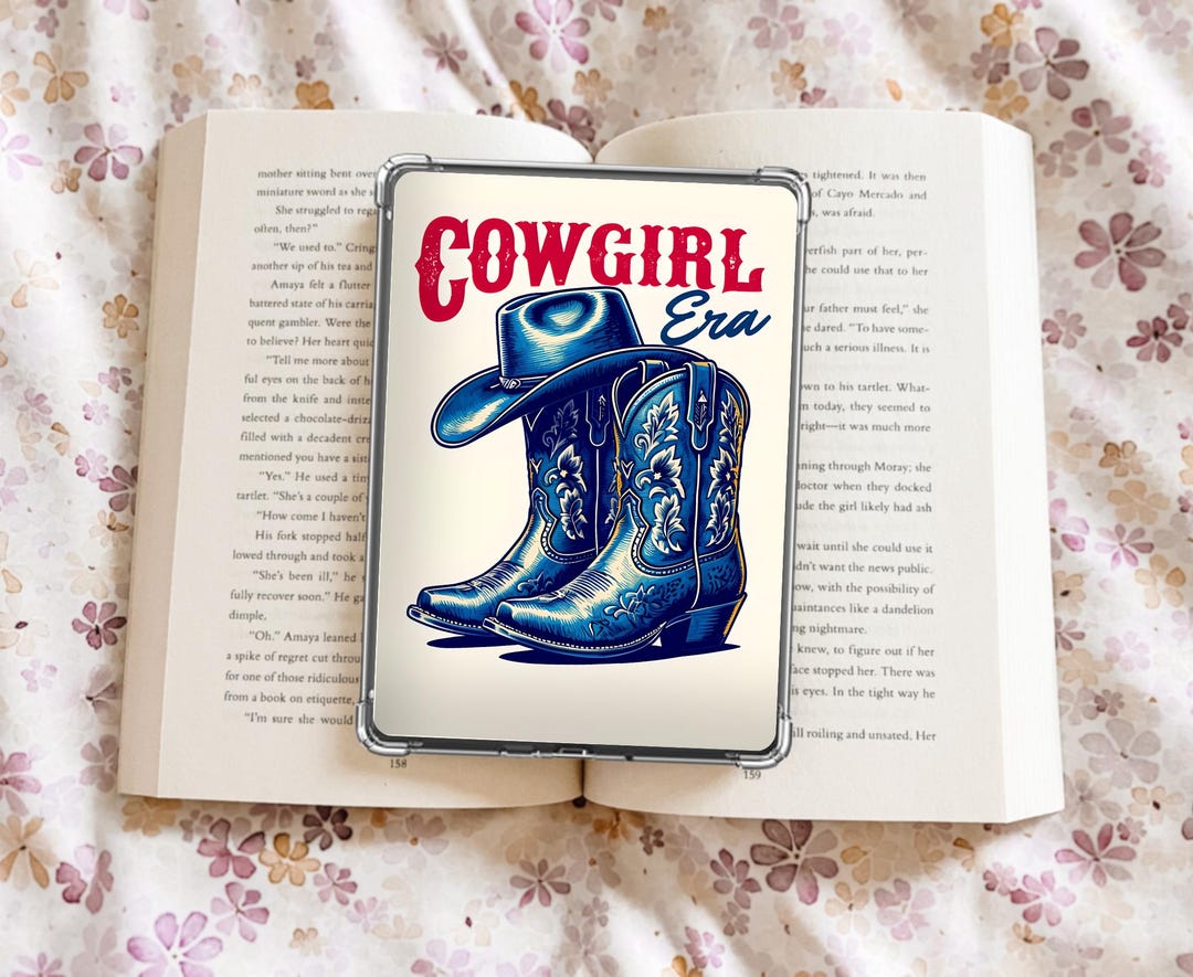 Cowgirl Era Kindle Insert Printable for Western Aesthetic E-reader ...