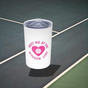 Pickleball Tumbler: Vacuum Insulated Cup, Gift for Players & Fans