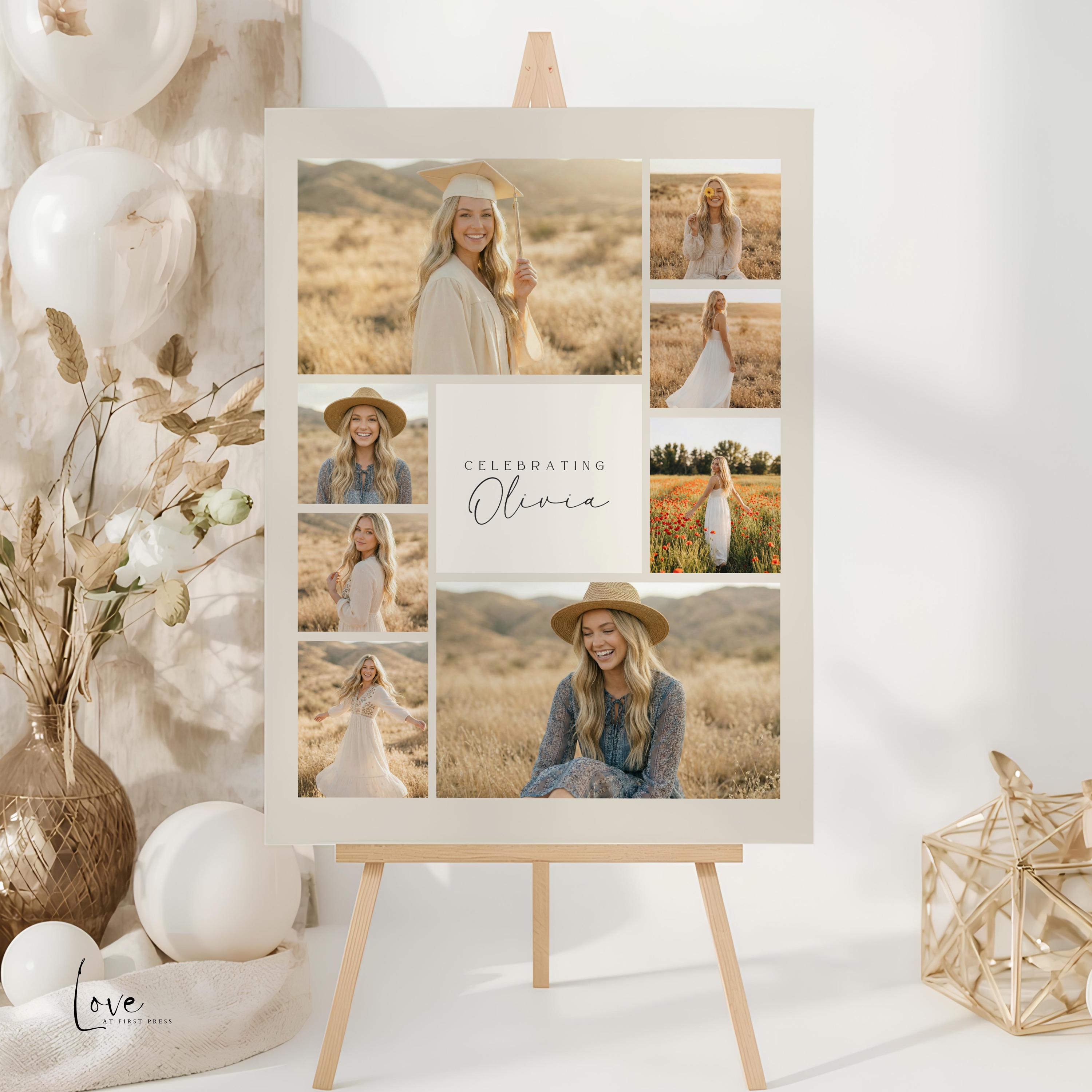 Graduation Welcome Sign Trio Set | Photo Collage Printable Display ...