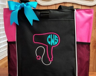 Personalized Hair Stylist Bag, Hair Salon Tote Bag, Monogrammed Tote Bag