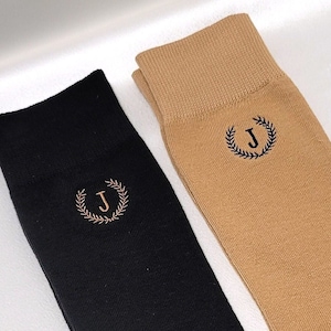 Men's Socks, Men's Dress Socks, Personalized Socks, Groomsmen Socks image 1