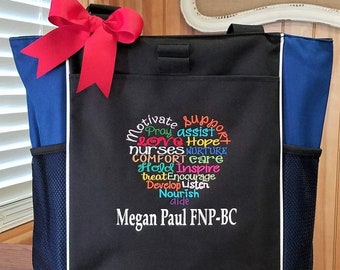 Nurse Tote Bag, Personalized Tote, Nurse's Gift, Nurse Appreciation Gift