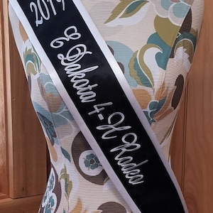 Rodeo Queen Sash, Rodeo Sash, Rodeo Event Sash, Monogrammed Sash