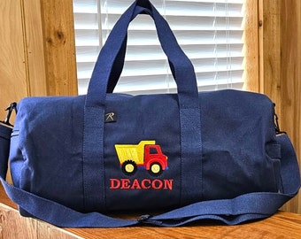 Kids Duffle Bag, Personalized Duffle, Going to Grandma's, Overnight Bag