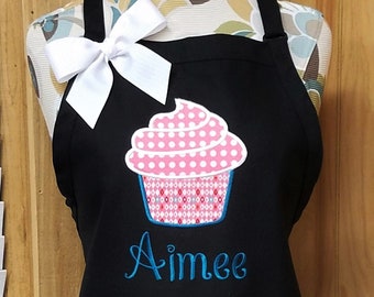 Personalized Apron, Cupcake Apron, Kitchen Apron, Mother's Day Gift