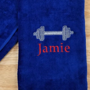 Personalized Sports Towel, Gym Towel, Exercise Towel, Sweat Towel