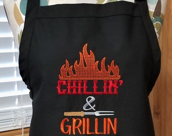 Men's Apron, Personalized Apron, Grilling Apron, Father's Day Gift