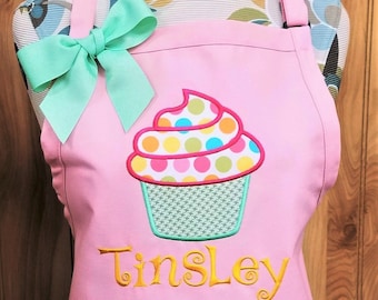 Personalized Apron, Cupcake Apron, Baking Apron, Birthday Gift