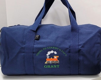 Kid's Duffle Bag, Going to Grandma's, Overnight Bag, Birthday Gift