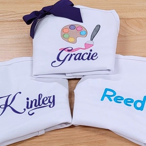 Child&#39;s Paint Palette Apron, Little Artist Birthday Gift