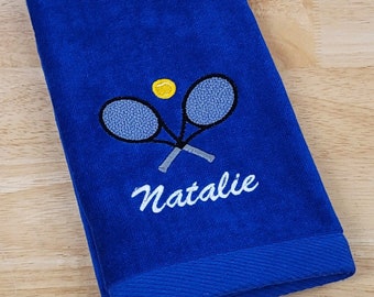 Toalla de tenis bordada personalizada: Regalo deportivo