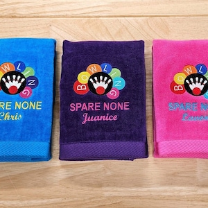 Bowling Sport Towel, Sports Towel, Monogrammed Bowling Towel, Personalized Gift