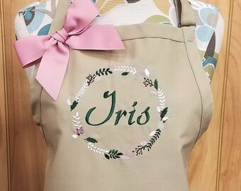 Personalized Apron, Monogrammed Apron, Housewarming Gift, Birthday Gift