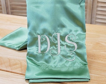 Satin Pillowcase, Personalized Pillowcase, Bridesmaid Gift, Valentine Gift